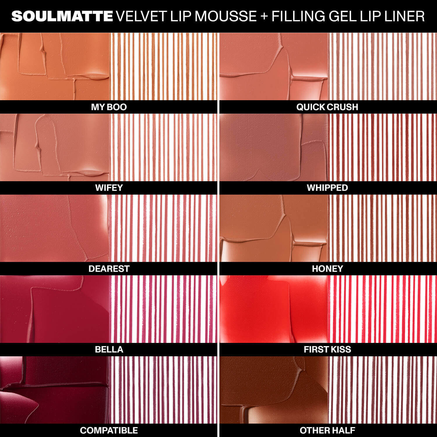 SOULMATTE VELVET PLUSH MATTE LIP MOUSSE (MOUSSE PARA LABIOS CON ACABADO ATERCIOPELADO)